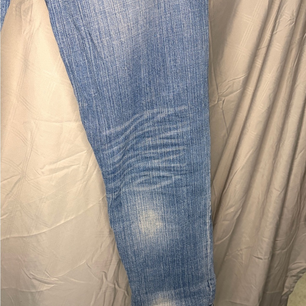 Jolt Light Blue Distressed Skinny Jeans - Picture 9 of 9